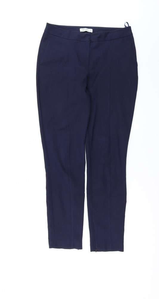 Gallery Womens Blue Trousers Size 8 L29 in