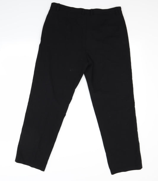 Marks and Spencer Womens Black Trousers Size 14 L26 in
