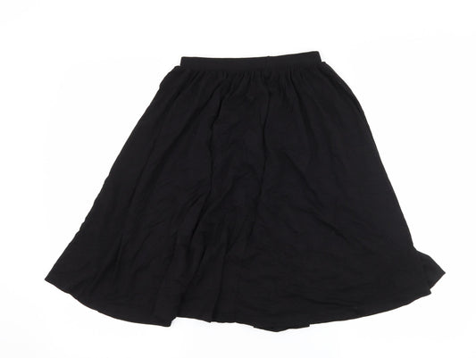 ASOS Womens Black Jersey Flare Skirt Size 6