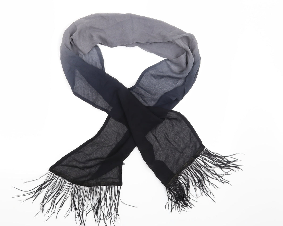Front view of Preworn women’s blue scarf