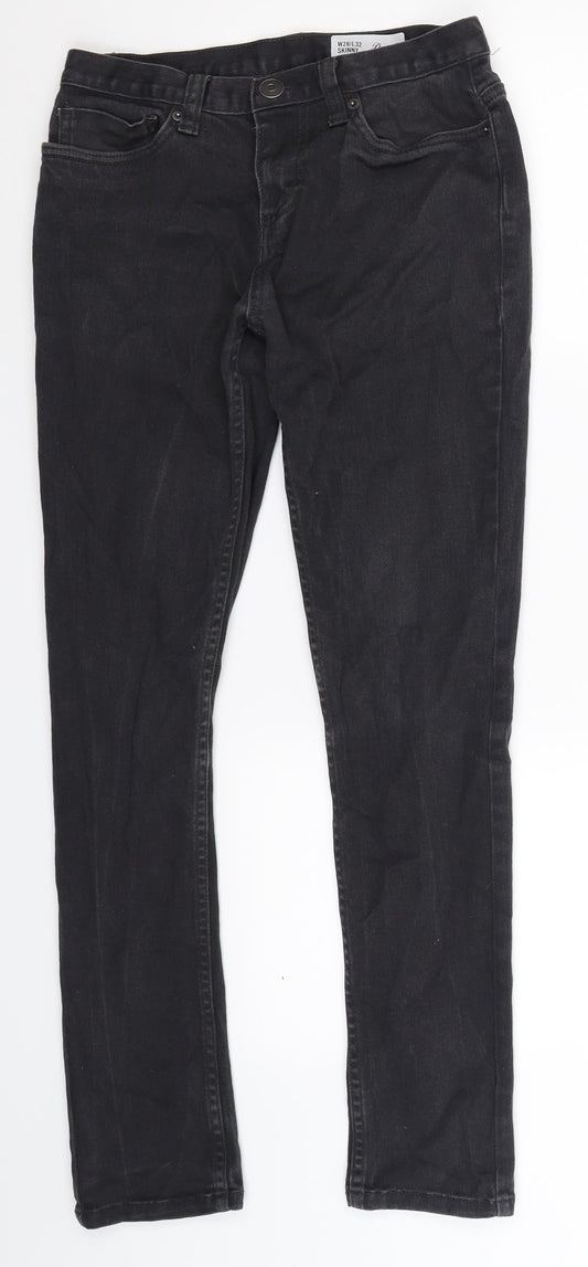 Denim Co Mens Black Denim Skinny Jeans Size 28 L32 in