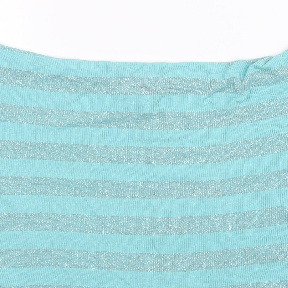 Banabee Womens Blue Striped Knit Pullover Jumper Size 18