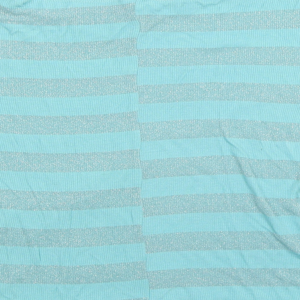 Banabee Womens Blue Striped Knit Pullover Jumper Size 18
