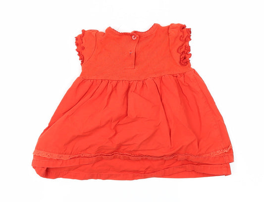 NEXT Girls Orange Fit & Flare Size 3-6 Months