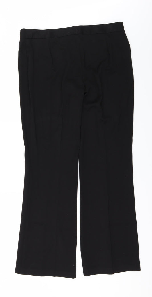 Marks and Spencer Womens Black Trousers Size 14 L30 in