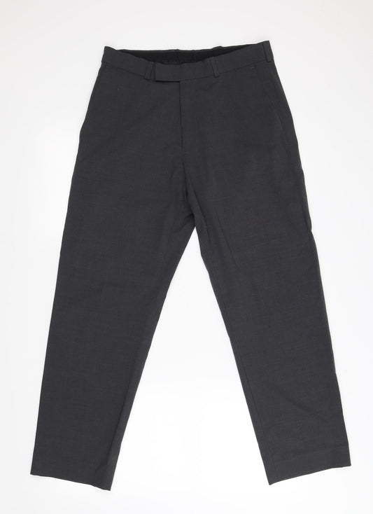 Debenhams Womens Grey Trousers Size 32 L26 in