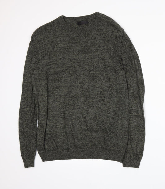 ASOS Mens Green Knit Pullover Jumper Size M