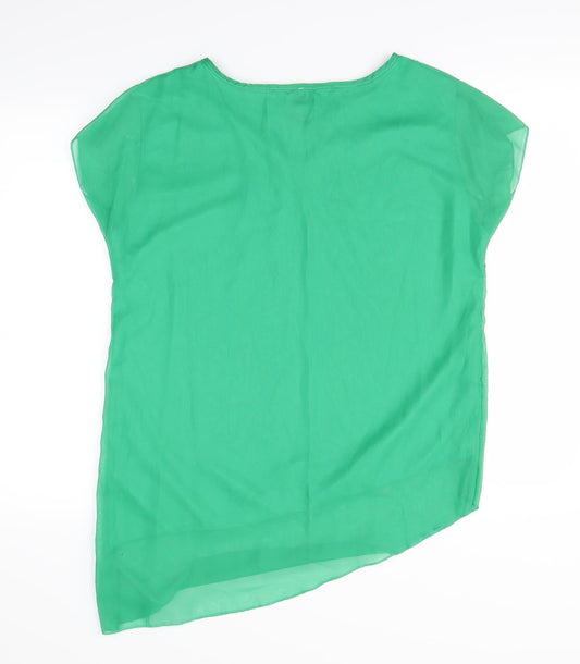 Preworn Womens Green Basic Blouse Size XL