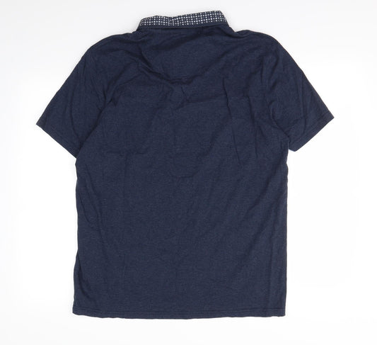 Tailor & Cutter Mens Blue Polo Size L