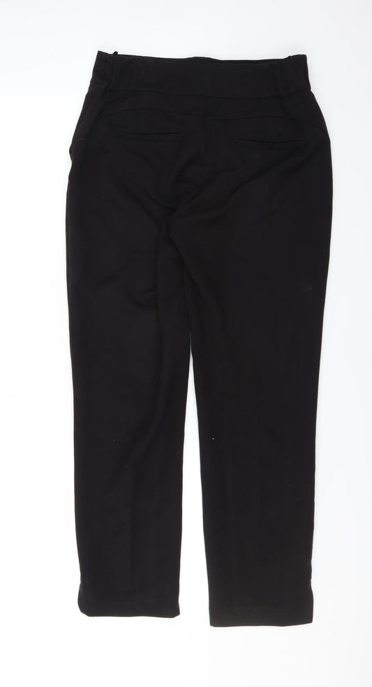 NEXT Womens Black Trousers Size 10 L28 in