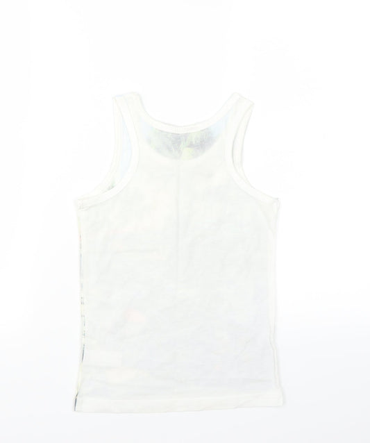 NEXT Boys White Basic Tank Size 3-4 Years