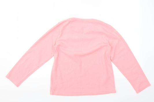 Primark Girls Pink Solid Top Pyjama Top Size 11-12 Years - sleepy head