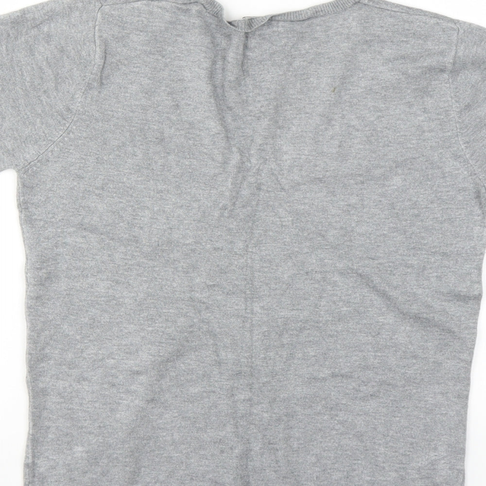Brand and care label for Matalan women’s grey jumper, size UK 12