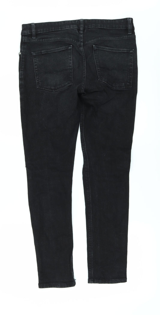 ASOS Womens Black Denim Skinny Jeans Size 32 L32 in