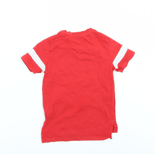 Nutmeg Boys Red Basic T-Shirt Size 5-6 Years