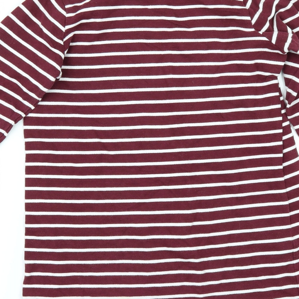Brand and care label for Board Angels girls’ red spotted t-shirt dress, size 9-10, years