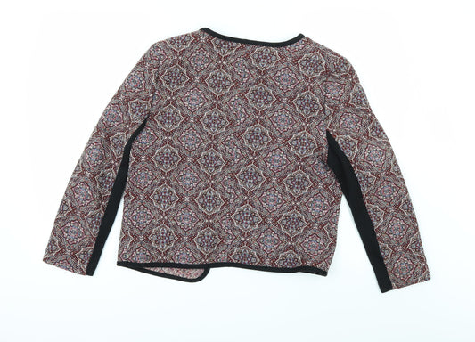 New Look Womens Multicoloured Geometric Jacket Size 14