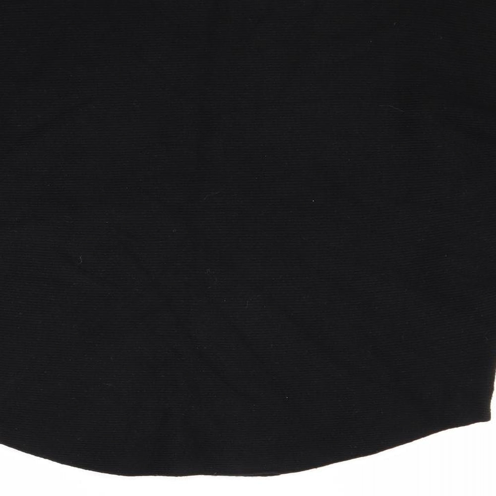 Brand and care label for Finery women’s black jumper, size M