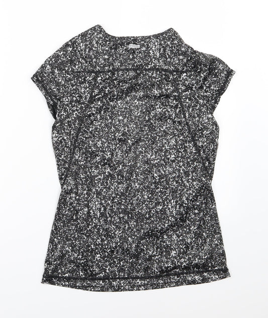 Athletic Works Womens Grey Basic T-Shirt Size S - Speckled