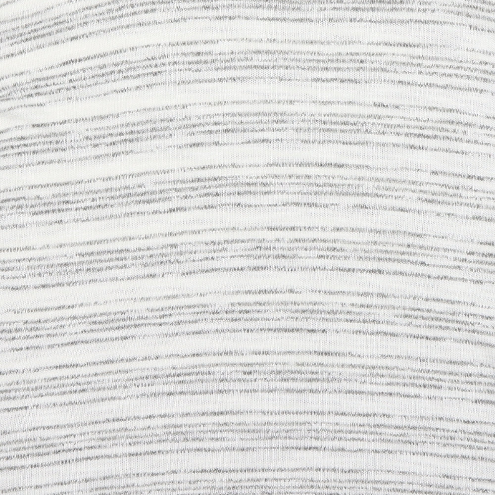 Brand and care label for New Look women’s white jumper, size UK 16