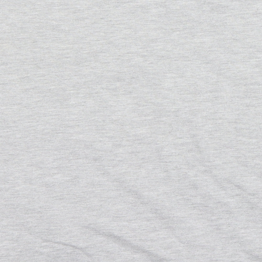 Brand and care label for New Look women’s grey jumper, size UK 10