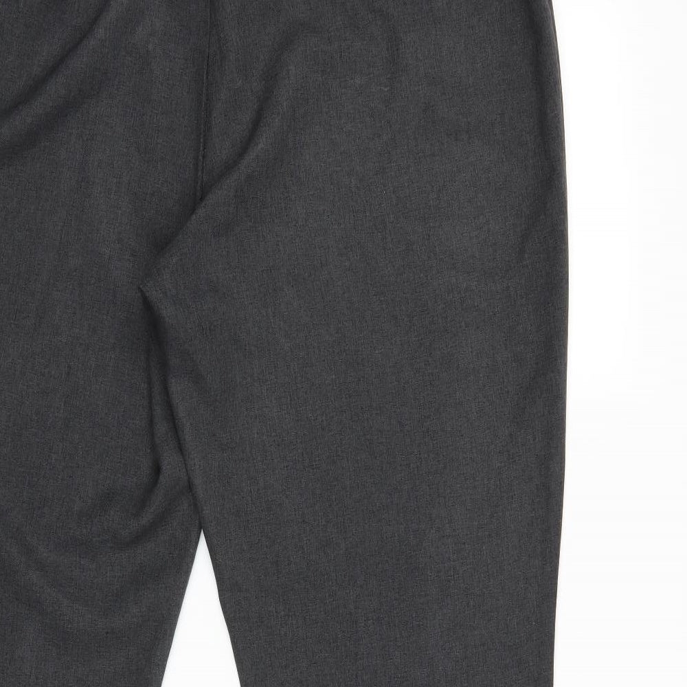 Papaya Womens Grey Trousers Size 24 L31 in