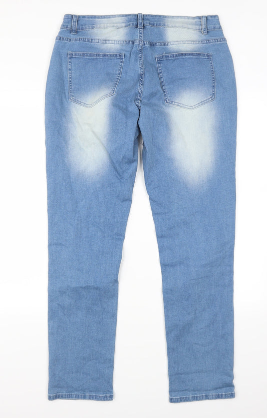 Tendency Womens Blue Denim Mom Jeans Size L L31 in