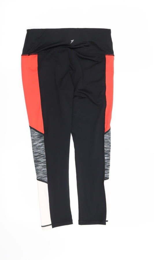 Workout Womens Black Capri Leggings Size 8 L20 in