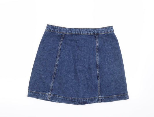 Topshop Womens Blue Maxi Skirt Size 28 in