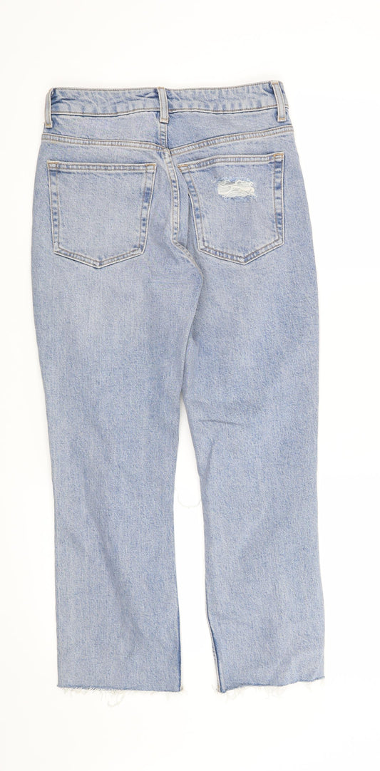 Topshop Womens Blue Straight Jeans Size 26 in L30 in