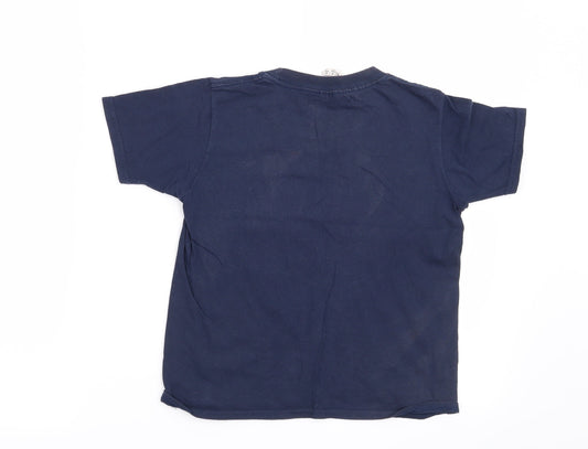 Gildan Boys Blue Basic T-Shirt Size M - England Football