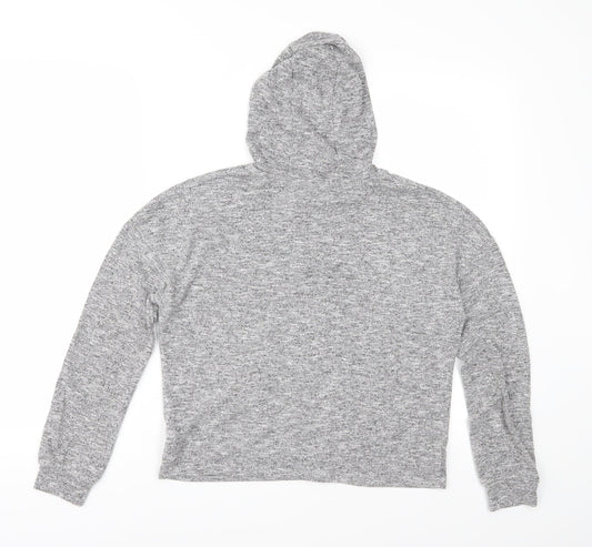 E-vie Girls Grey Jersey Pullover Hoodie Size 11-12 Years