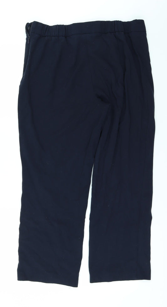 Marks and Spencer Womens Blue Trousers Size 14 L23 in