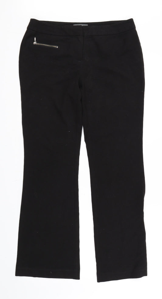 NEXT Womens Black Trousers Size 10 L29 in