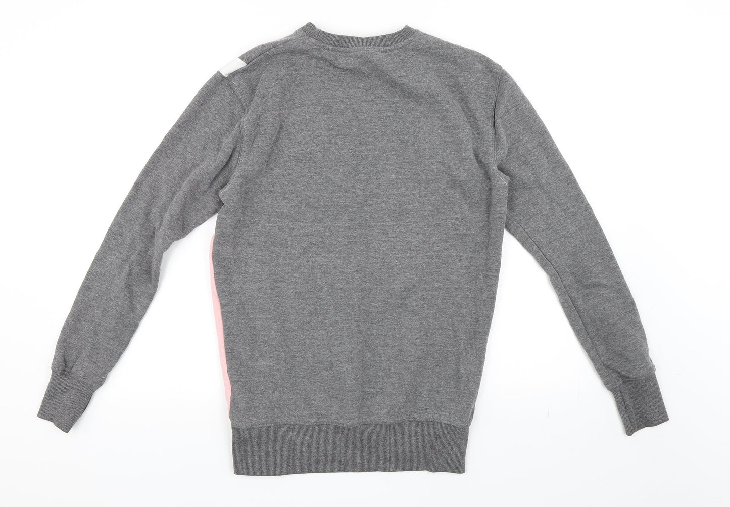 ellesse Womens Grey Striped  Pullover Sweatshirt Size 8