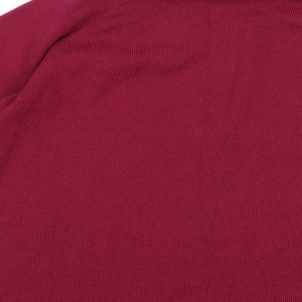Brand and care label for Anthology women’s purple jumper, size UK 16