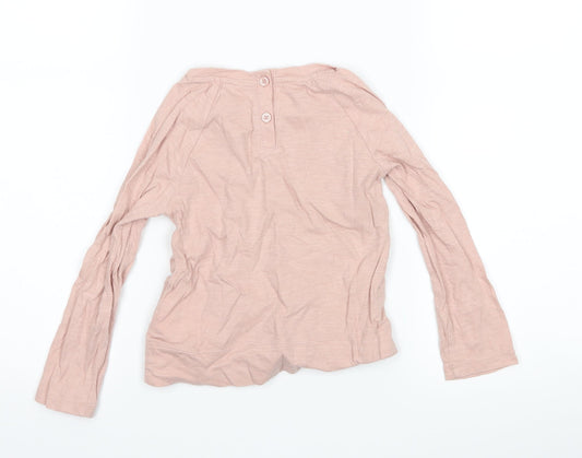 Gap Girls Pink Basic T-Shirt Size 3 Years - bear