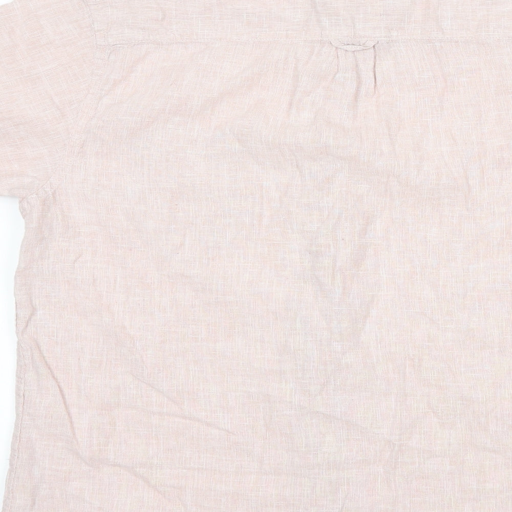 Cedar Wood State Mens Pink Button-Up Size L