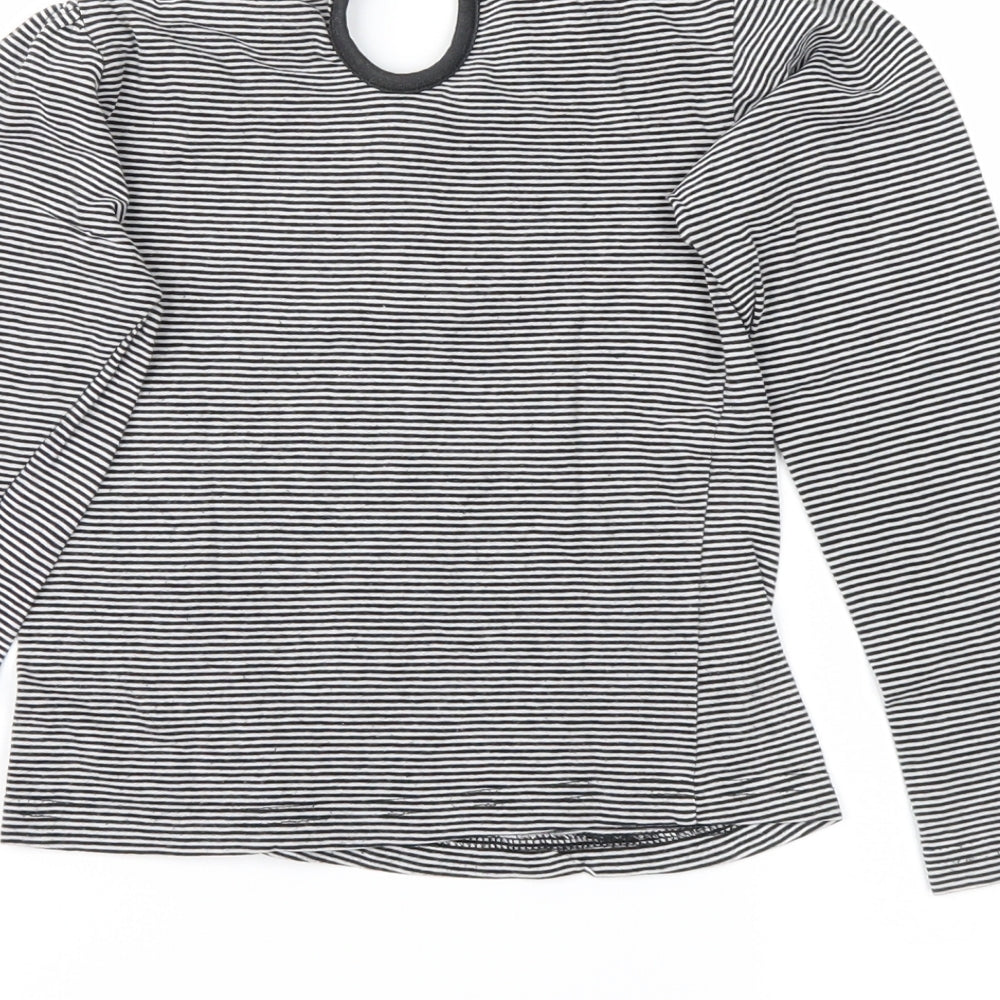 girl2girl Girls Black Striped Basic Casual Size 4-5 Years