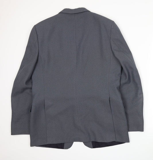 Dunn & Co Mens Grey Jacket Suit Jacket Size XL