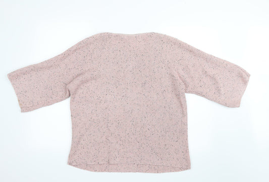 H&M Womens Pink Knit Pullover Jumper Size 6