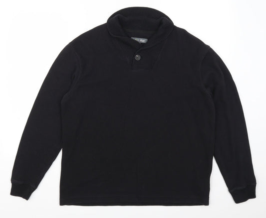 Marks and Spencer Mens Black Pullover Jumper Size M
