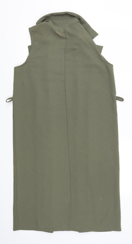 New Look Womens Green Gilet Jacket Size 12