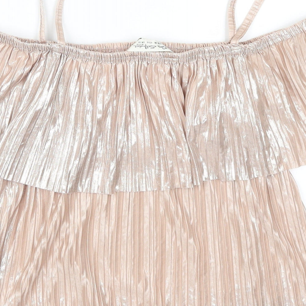 Miss Selfridge Womens Pink Basic Tank Size 10