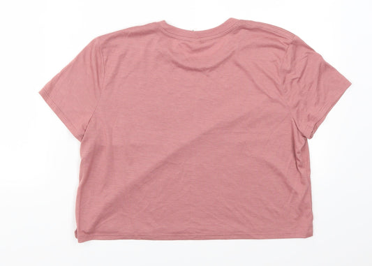 Bella + Canvs Womens Pink Basic T-Shirt Size M