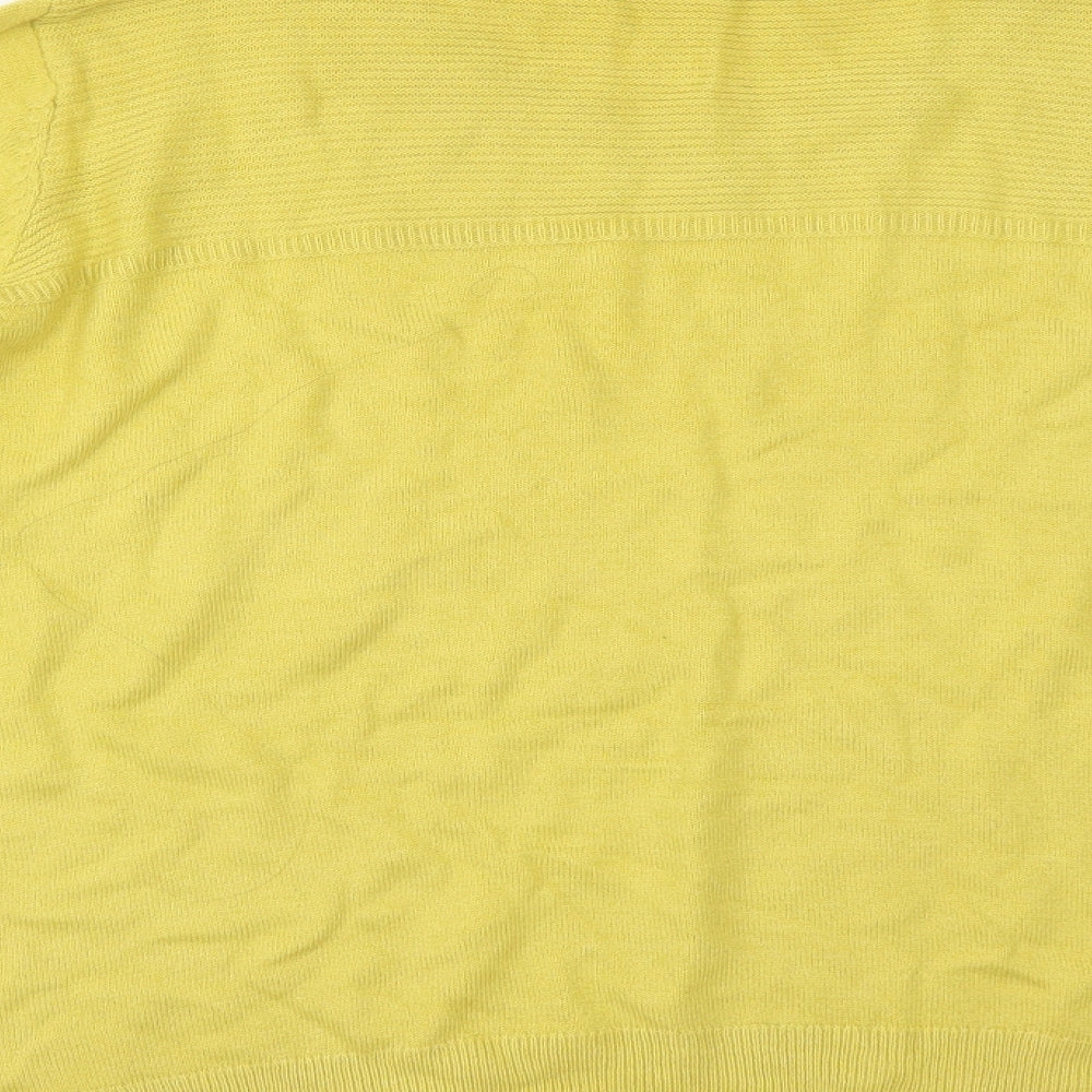 Marks and Spencer Womens Yellow Pullover Jumper Size 18
