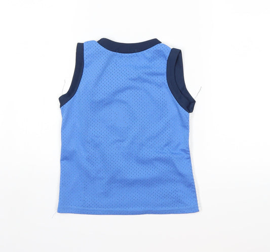 Preworn Boys Blue Basic Tank Size 2 Years
