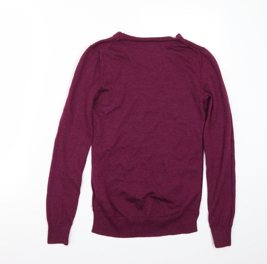 Preworn Womens Purple Pullover Jumper Size XS