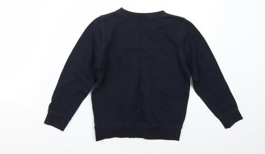 Lilly and Dan Girls Blue Pullover Jumper Size 6-7 Years