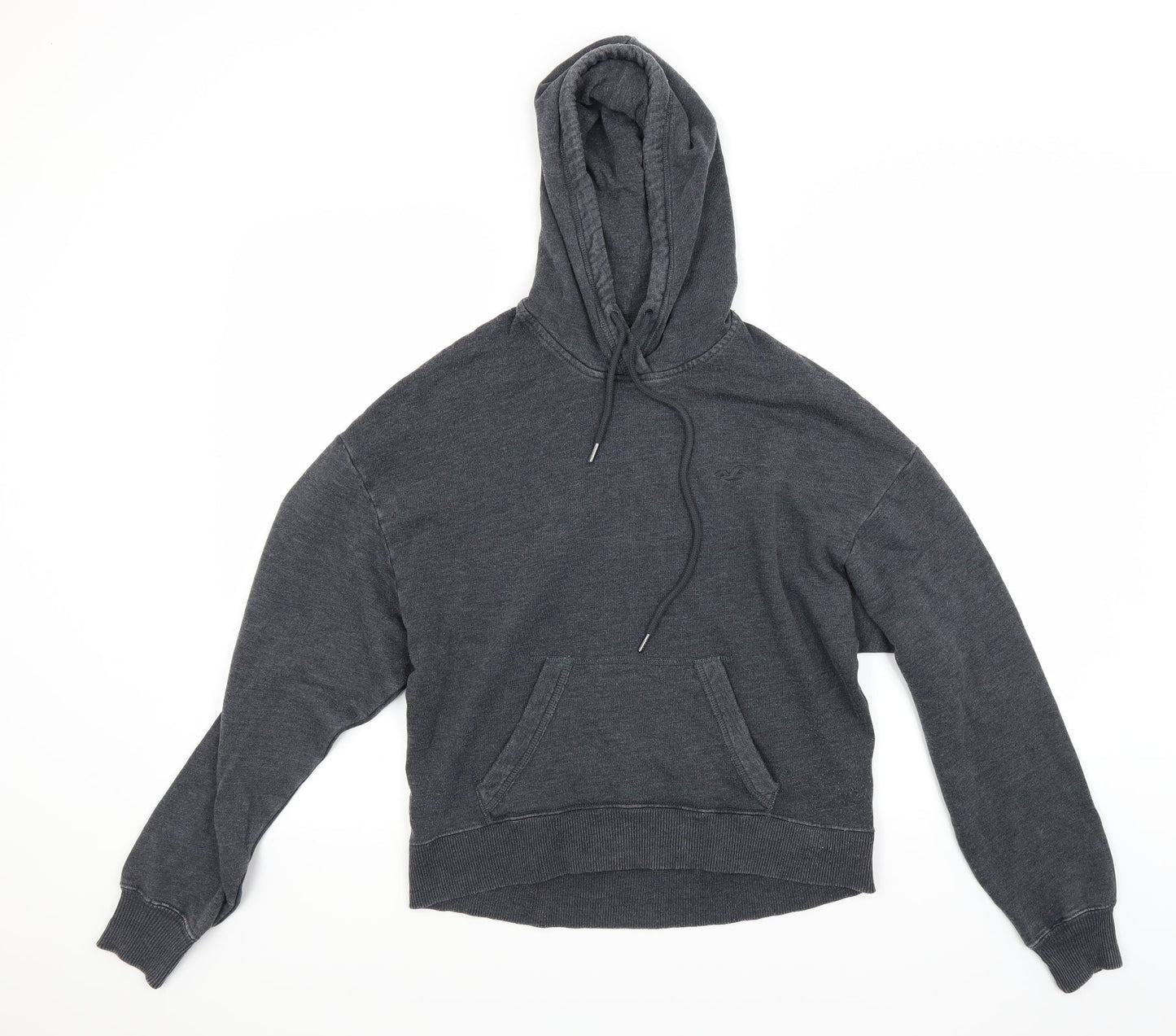 Hollister Womens Grey Pullover Hoodie Size XS